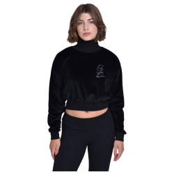 Target Γυναικεία μπλούζα Turtle Neck Crop Top Velour Fuel